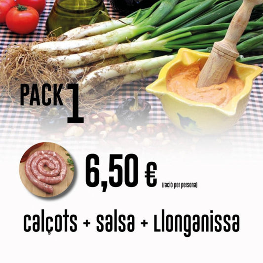 Pack Calçotada: Calçots, Llonganissa i Salsa